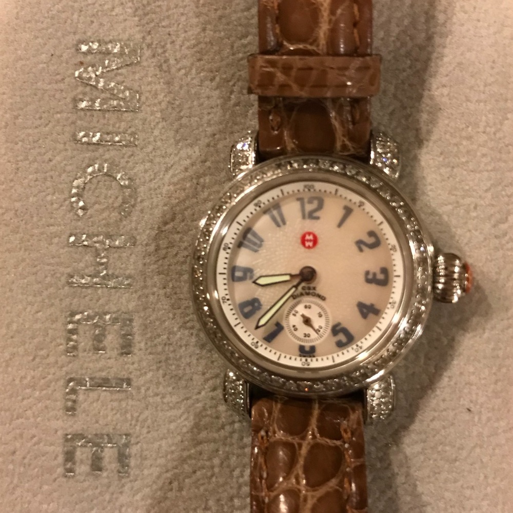 Michele petite CSX diamond watch